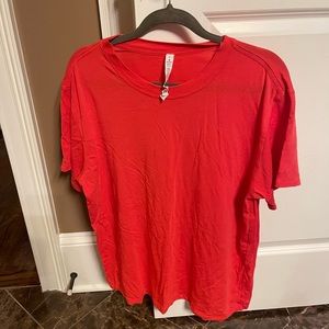 Lululemon Burnt Orange Short Sleeve Top - Size 8